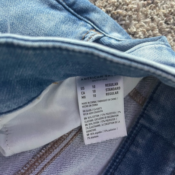 womens patched size 10 american eagle jeans - Picture 8 of 14